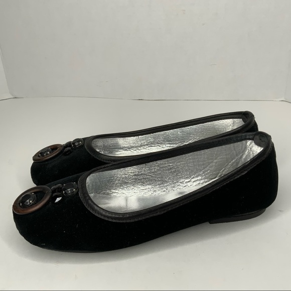 Max Mara black embellished flats. - Picture 3 of 11
